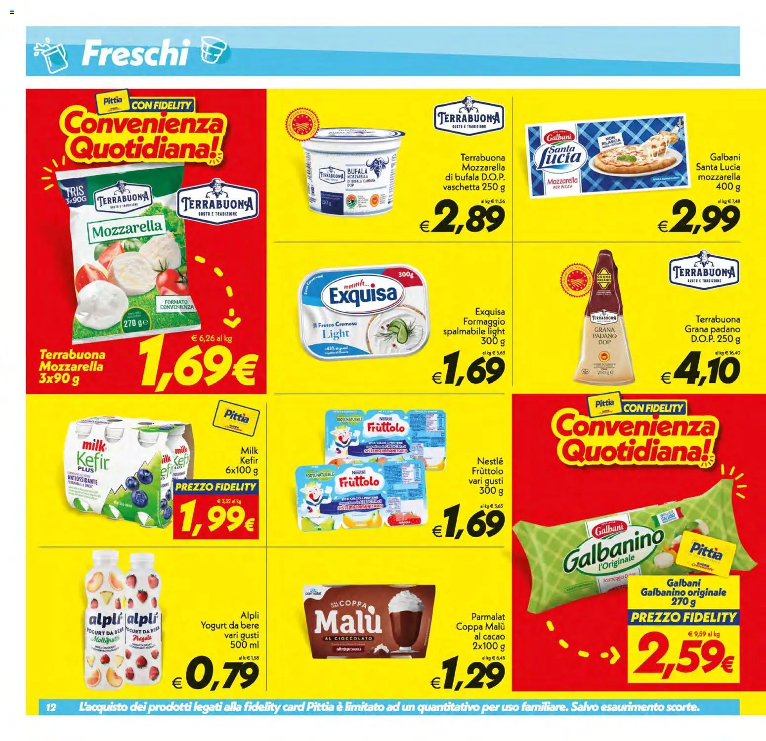 Anteprima dell'opuscolo SuperConveniente volantino Gela, Vittoria dal negozio SuperConveniente valido da 01/09/2026 - Pizza, Kefir, Cioccolato, Formaggio, Yogurt, Mozzarella, Mozzarella di bufala, Cacao