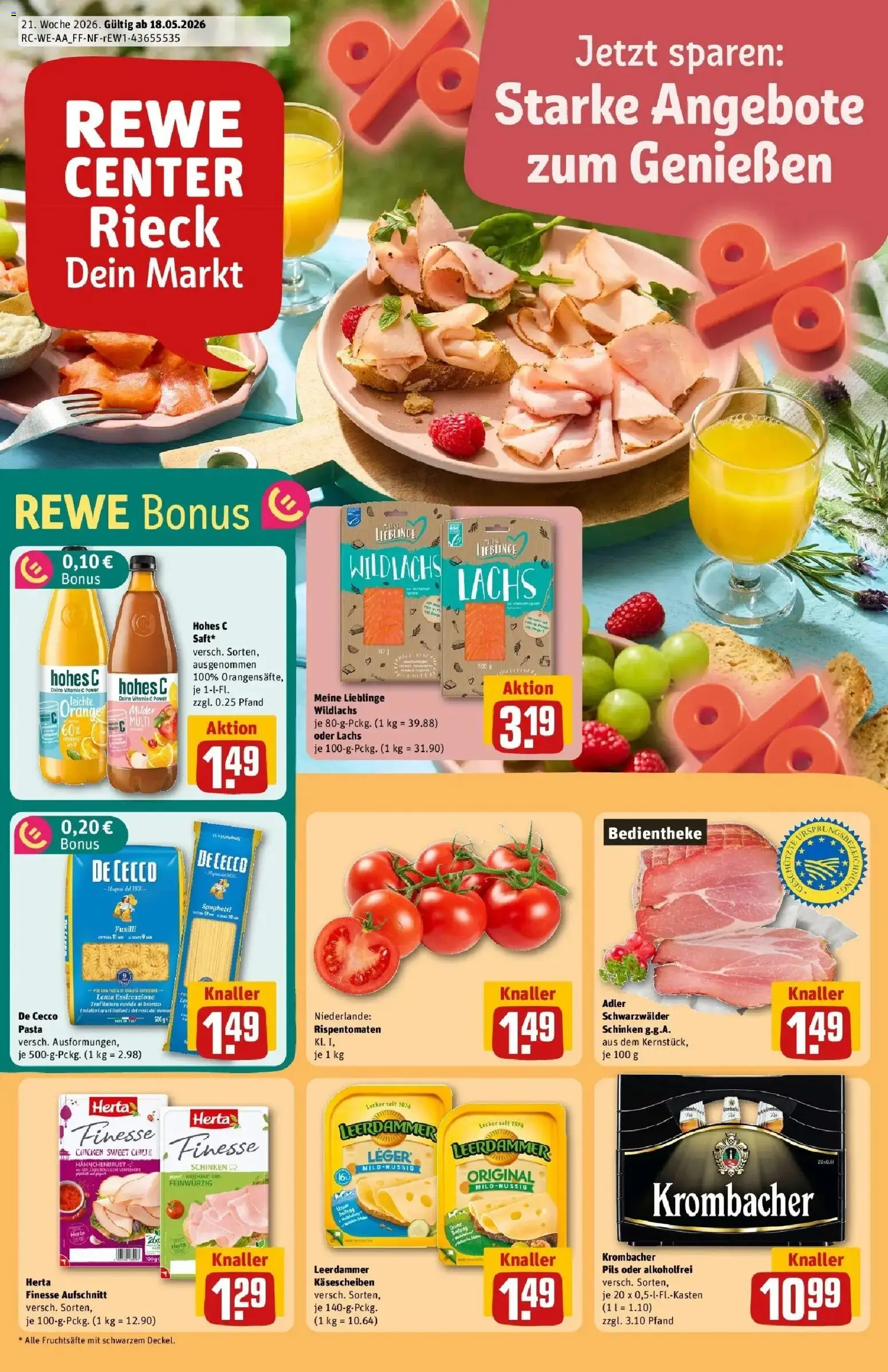 Vorschau von dem Prospekt des Geschäftes Rewe, gültig ab dem 17.05.2026
