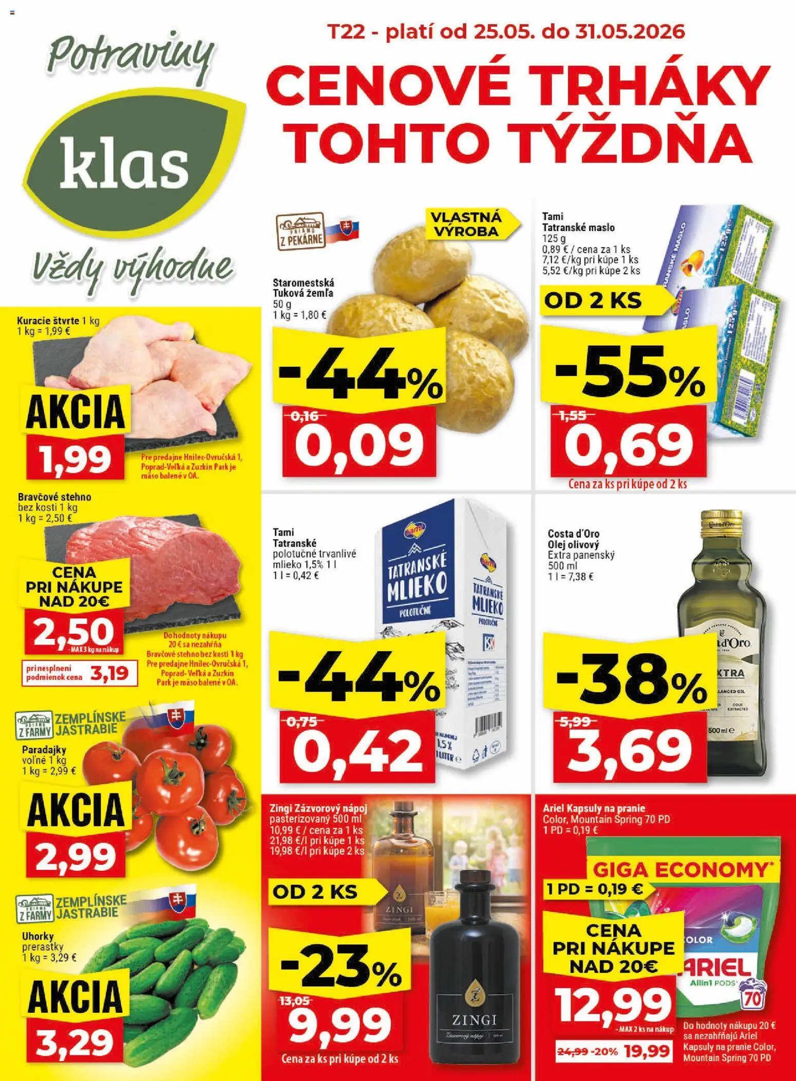Náhľad Klas letáku platného od 25.05.2026
