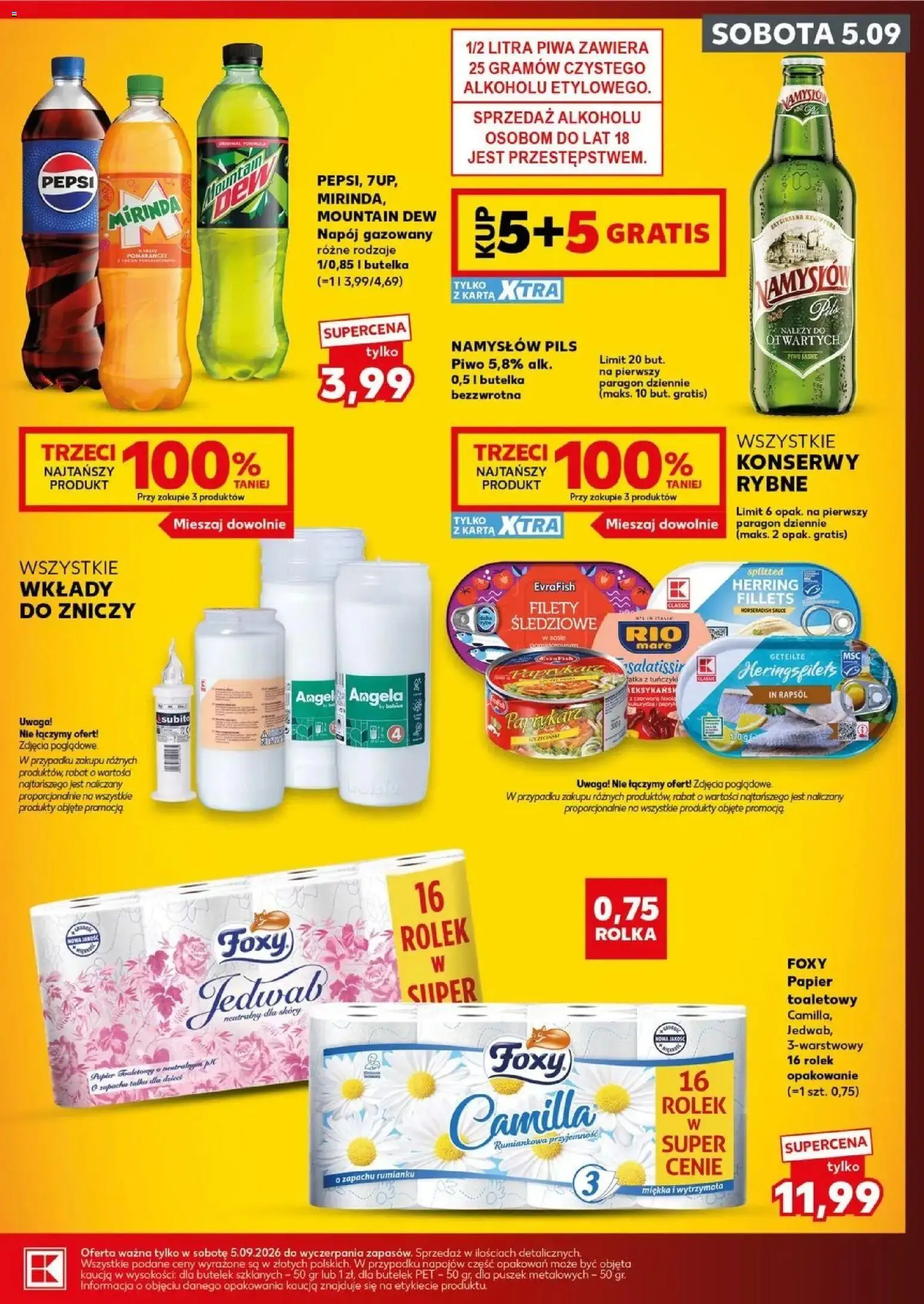Pogląd gazetki "Kaufland gazetka - Super sobota" ze sklepu Kaufland ważnej od 05.09.2026