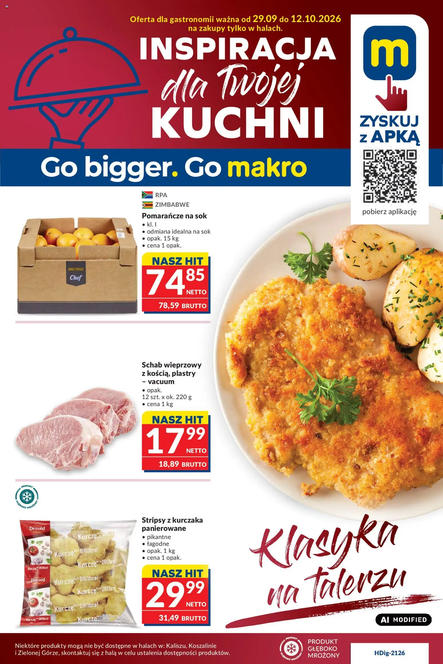Pogląd gazetki "Makro gazetka - Oferta dla gastronomii" ze sklepu Makro ważnej od 29.09.2026