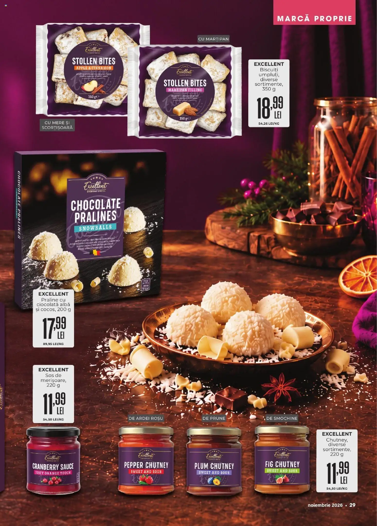 Previzualizarea de cataloage: Mega Image Mega Image Catalog Noiembrie valabil de la 01.11.2026 - Apple, Biscuiți, Mere, Sos, Alba, Prune, Ardei, Praline