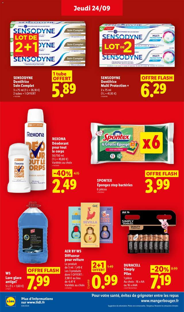 Nouveau catalogue Lidl à partir du 24/09