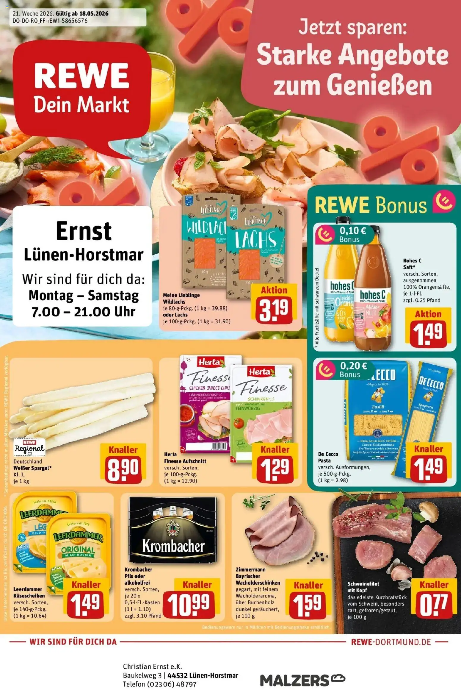 Vorschau von dem Prospekt des Geschäftes Rewe, gültig ab dem 17.05.2026