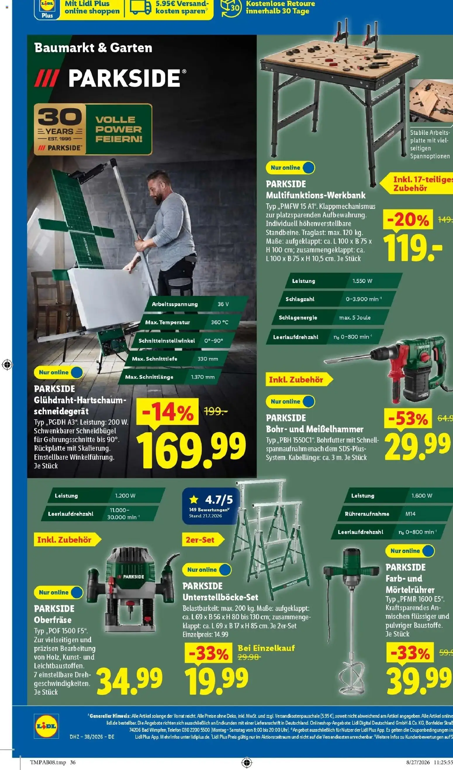 Vorschau von dem Prospekt des Geschäftes Lidl, gültig ab dem 14.09.2026 - Telefon, Bad, Mixer, Cutter