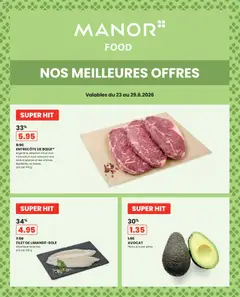 Vorschau des Merkblatts Manor aktionen FR vom Shop Manor gültig von 23.06.2026 bis 29.06.2026