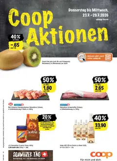 Vorschau des Merkblatts Coop aktionen vom Shop Coop gültig von 23.07.2026 bis 29.07.2026