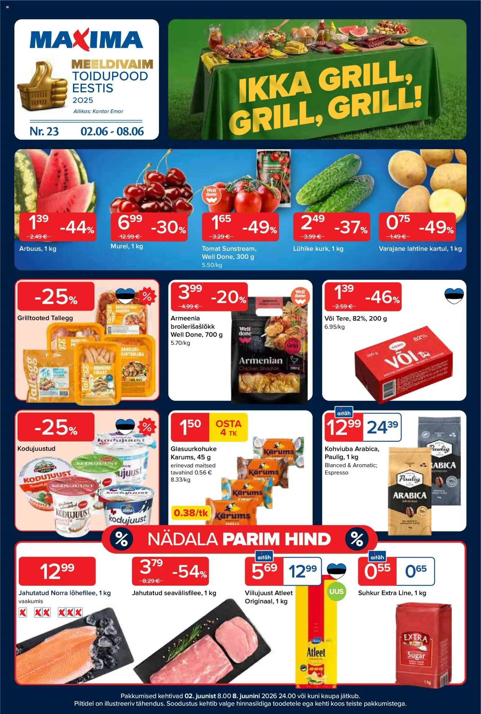 Maxima kliendilehe eelvaade alates 02.06.2026