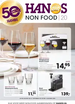 Voorbeeld van Hanos folder - Non food van winkel Hanos geldig vanaf 21-09-2026