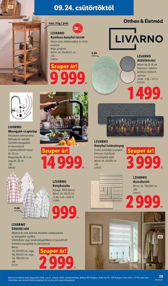 Új Lidl akciós újság 09.24.