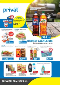 PRIVÁT - PRIVÁT Déli vármegyék megtekintése, amely érvényes 2026.08.06.-től