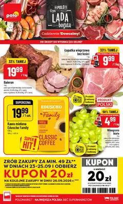 Pogląd gazetki "POLOmarket gazetka" ze sklepu POLOmarket ważnej od 23.09.2026