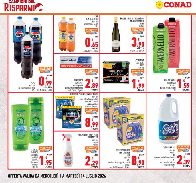 Nuovo volantino Conad dal 01/07