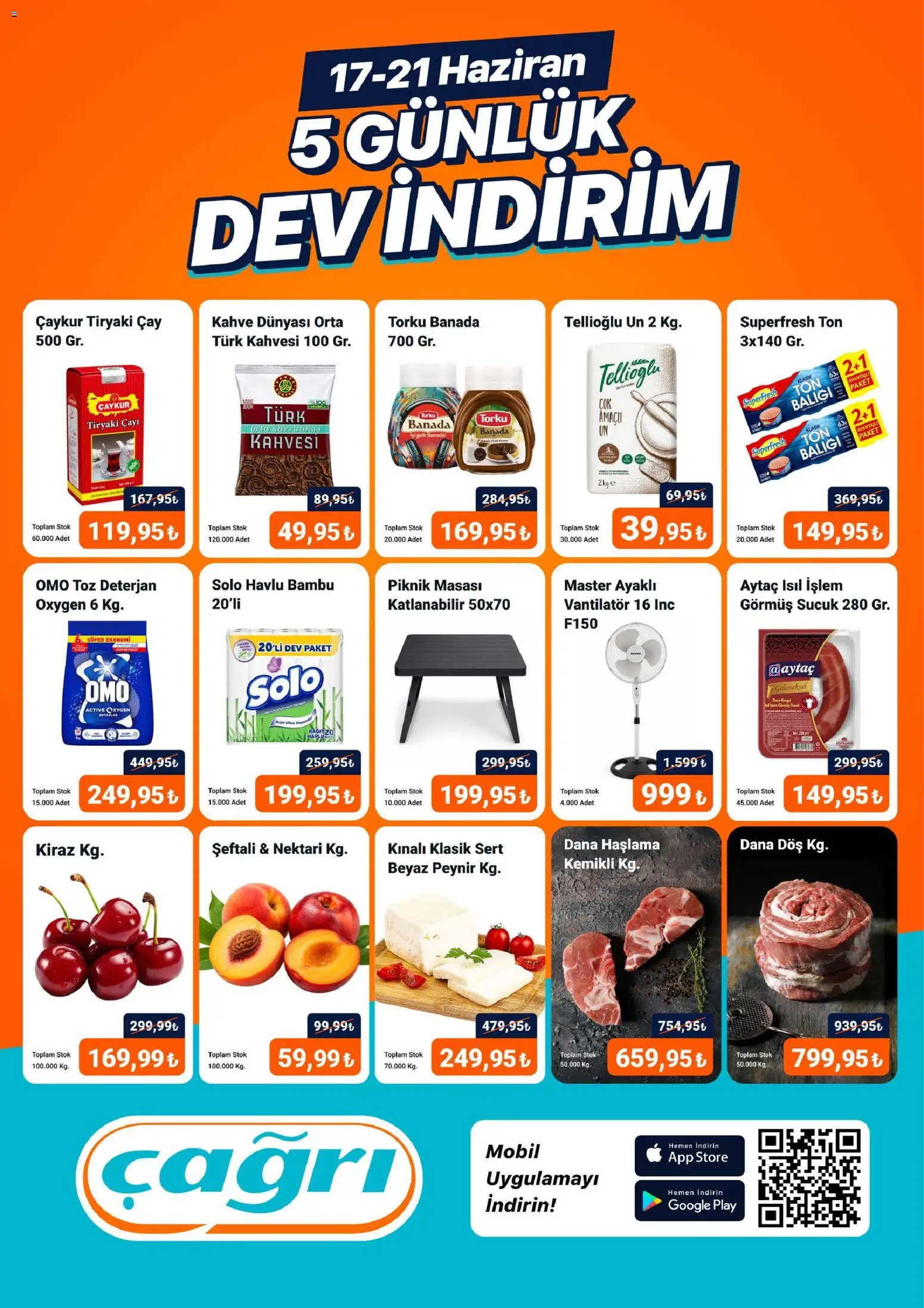 Çağrı Market Çağrı Market - 5 Günlük Dev İndirim 17.06.2026 - Broşürünün önizlemesi