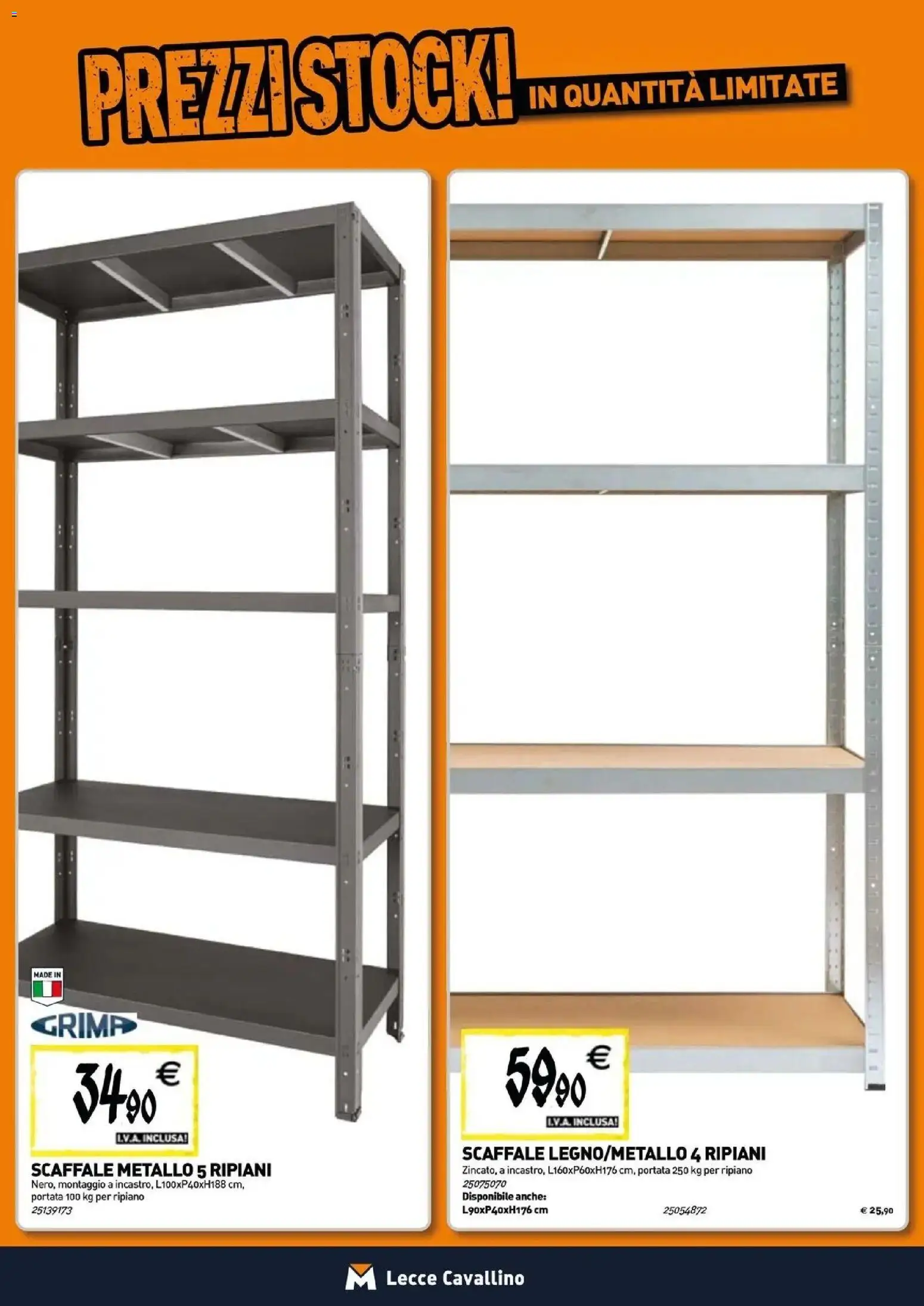 Anteprima dell'opuscolo TECNOMAT catalogo Cavallino dal negozio TECNOMAT valido da 29/10/2026 - Scaffale, Ripiano