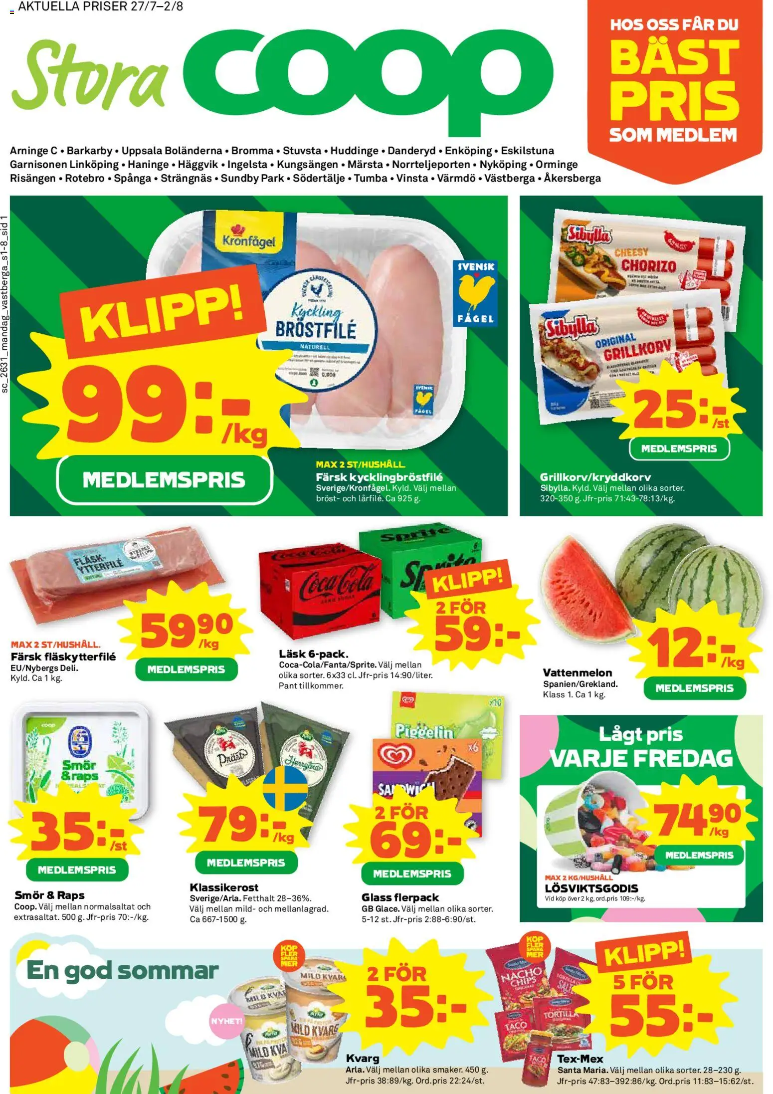 Förhandsgranska reklamblad Stora Coop erbjudanden från butik Stora Coop gäller från 27/07/2026