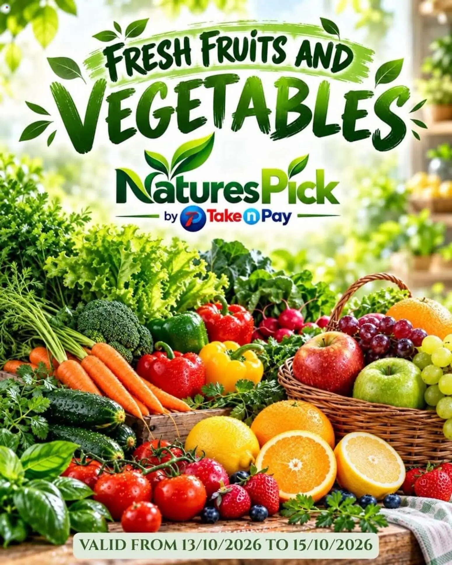 Preview of Take n Pay flyer valid from 13/10/2026 - Vegetables