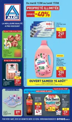 Prévisualisation de Aldi catalogue du magasin Aldi formulaire valide 11/08/2026