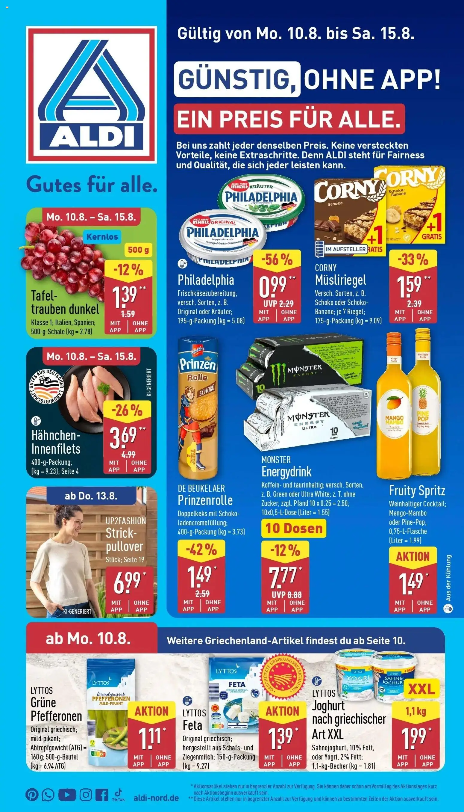 Vorschau von dem Prospekt des Geschäftes Aldi, gültig ab dem 10.08.2026