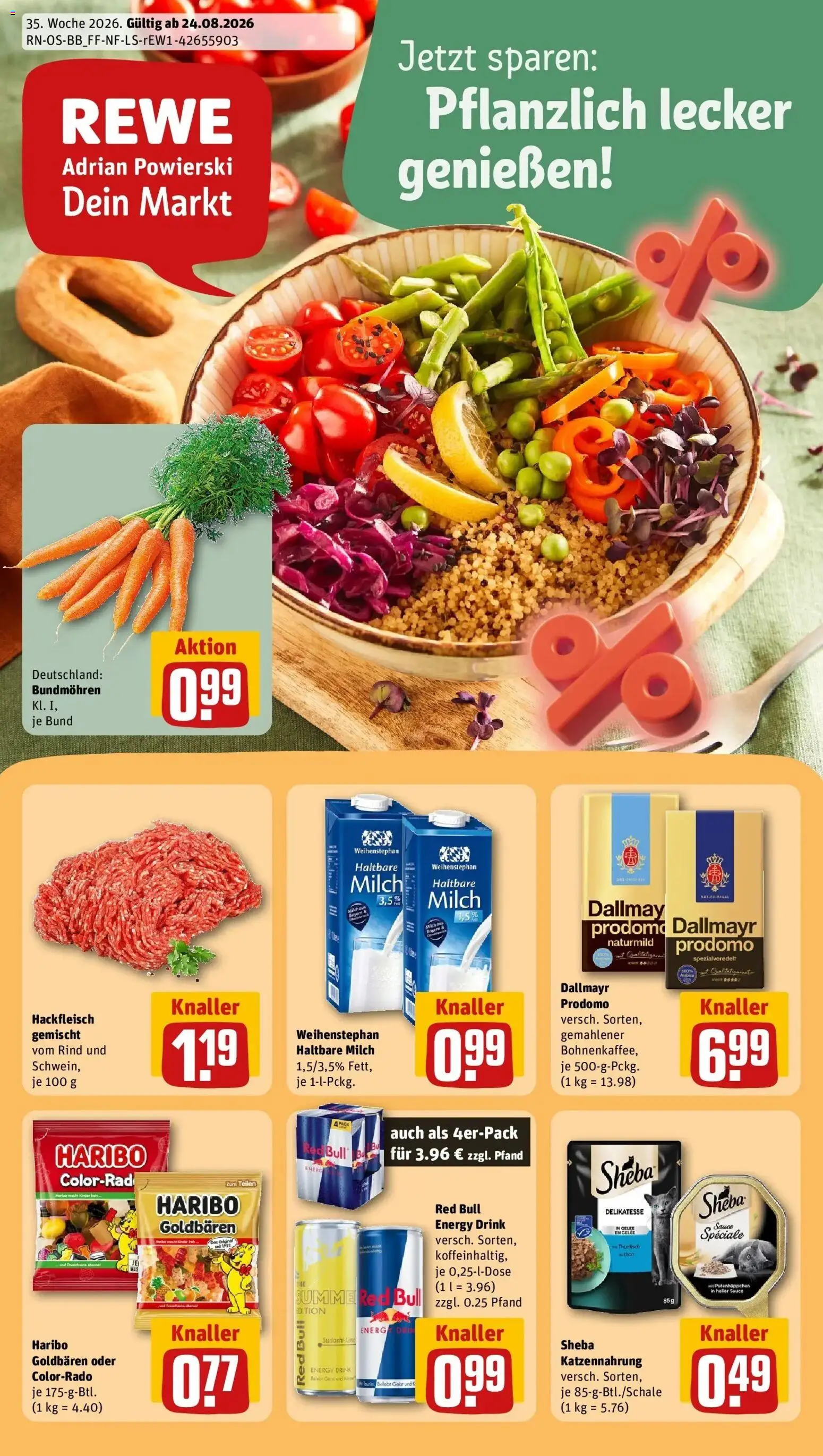 Vorschau von dem Prospekt des Geschäftes Rewe, gültig ab dem 24.08.2026