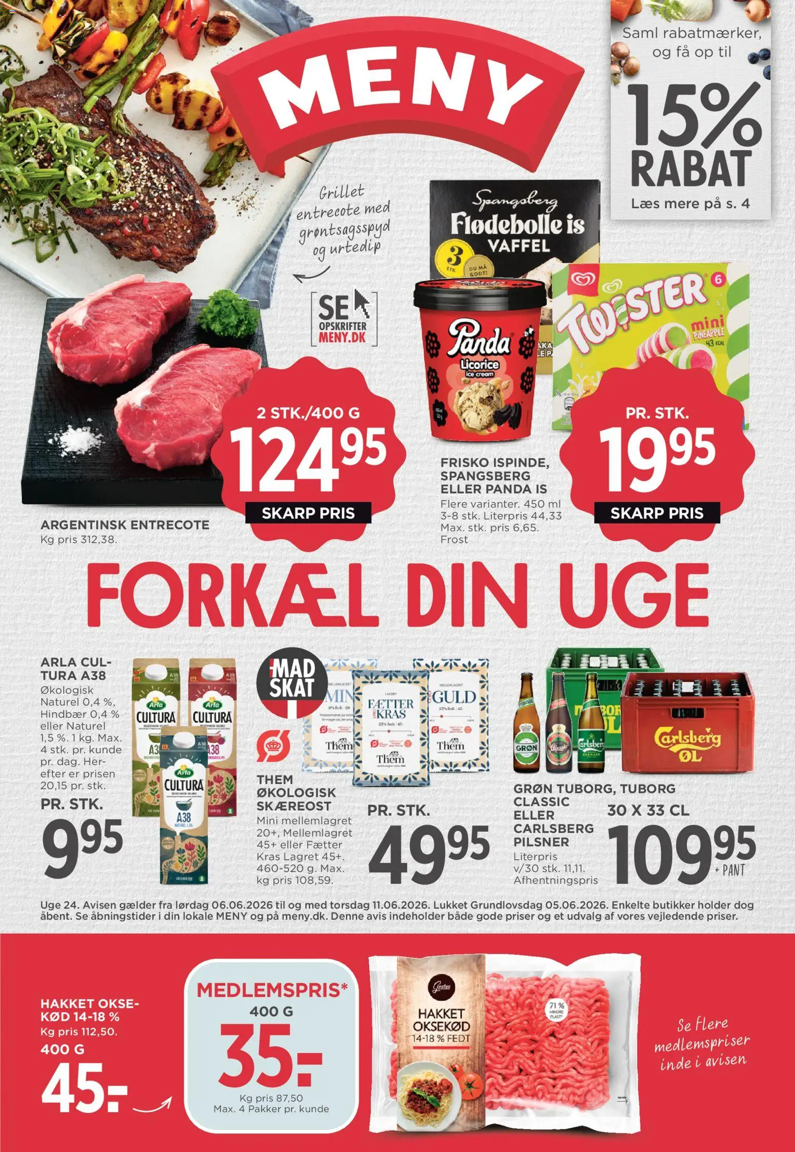 Eksempel på tilbudsavis Meny - Tilbudsavis uge 24 fra butik Meny gyldig fra 06/06/2026