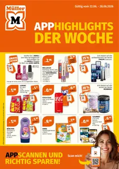 Vorschau von dem Prospekt des Geschäftes Müller, gültig ab dem 22.06.2026