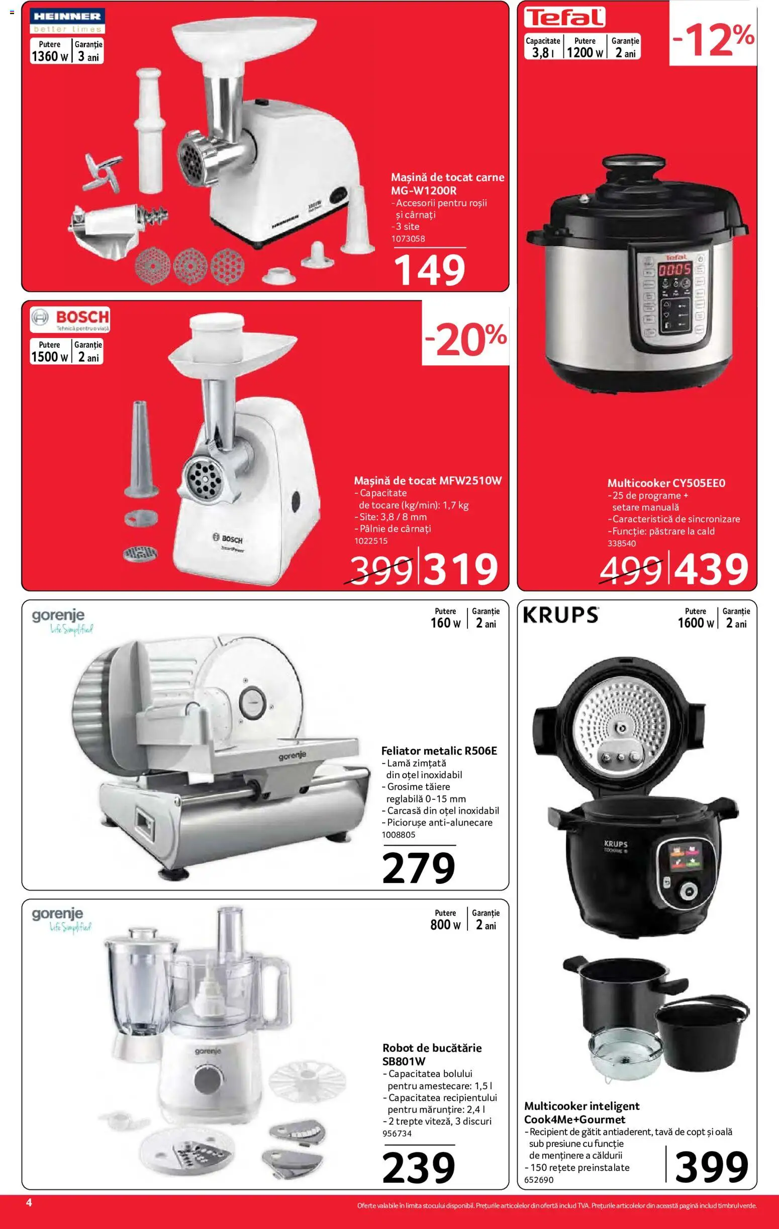 Previzualizarea de cataloage: Selgros Selgros Catalog Nonfood valabil de la 02.10.2026 - Robot, Mașină de tocat, Roșii, Oală, Cârnați, Tava, Carcasă, Robot de bucătarie
