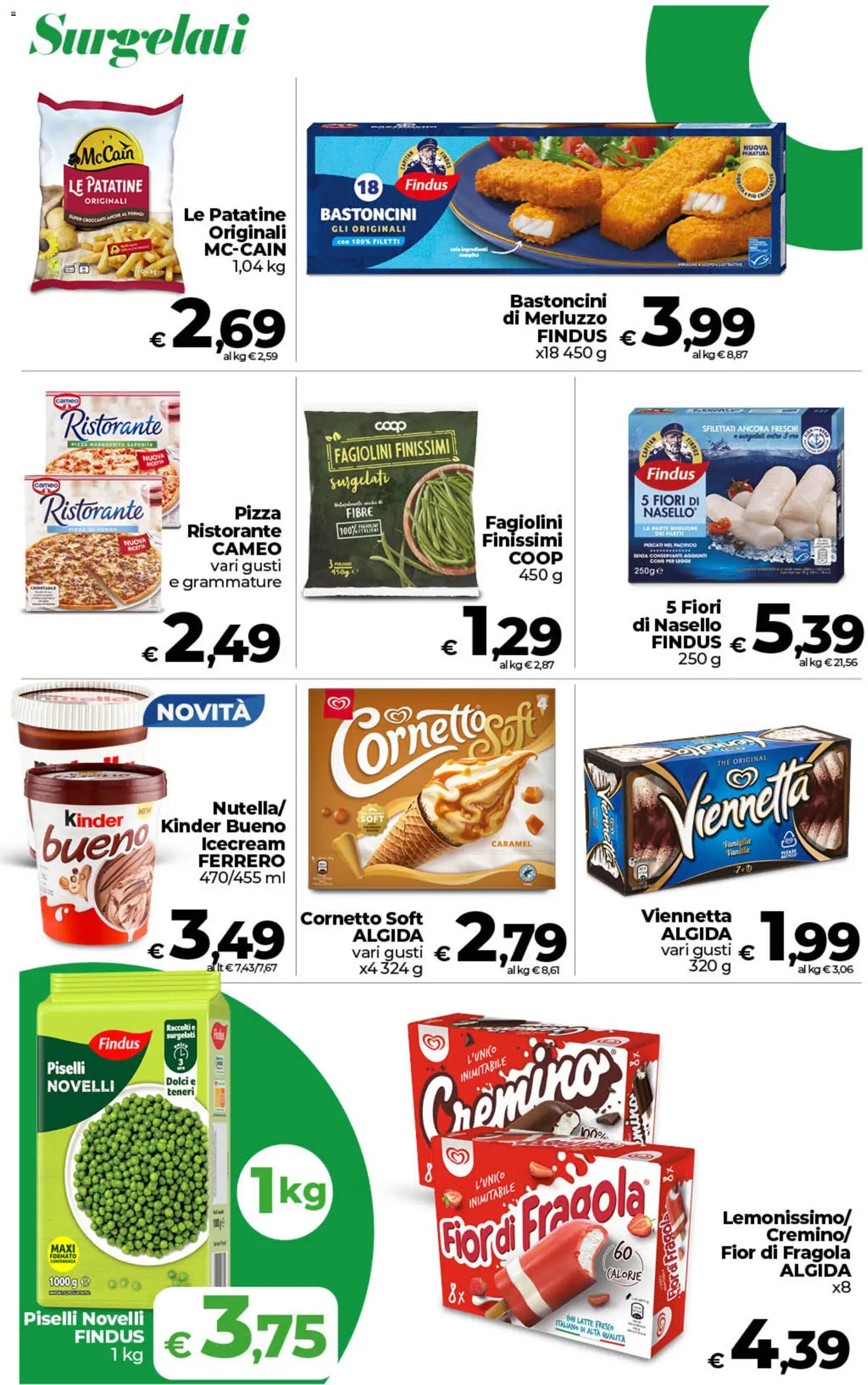 Anteprima dell'opuscolo COOP volantino inCoop Sicilia dal negozio COOP valido da 01/09/2026 - Pizza, The, Dolci, Piselli, Cornetto, Merluzzo, Patatine, Nasello