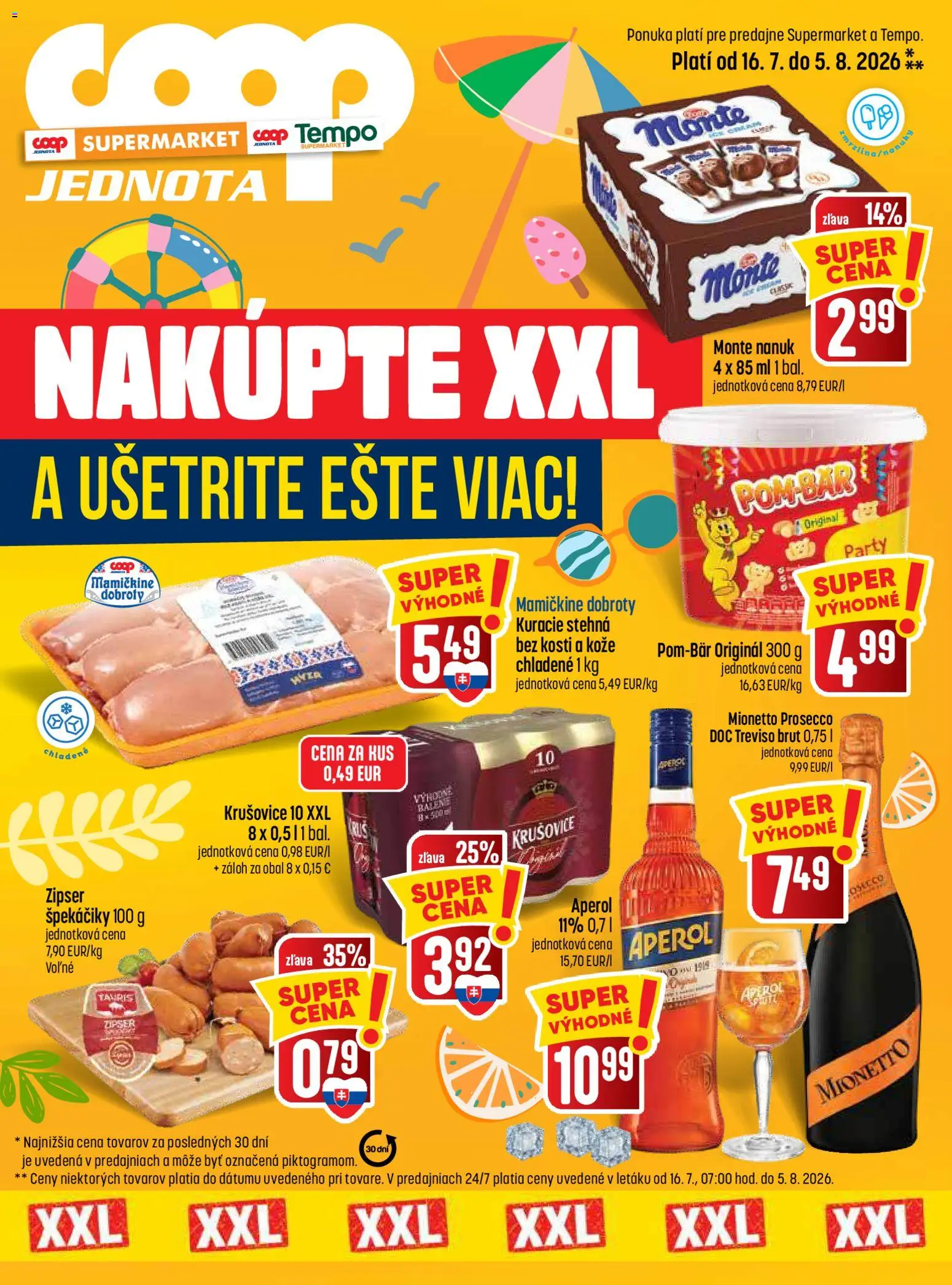 Náhľad COOP Jednota letáku platného od 16.07.2026