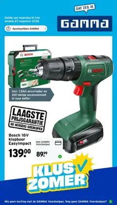 Voorbeeld van GAMMA folder van winkel GAMMA geldig vanaf 10-08-2026