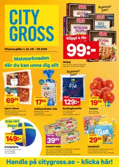 Förhandsgranska reklamblad City Gross erbjudanden från butik City Gross gäller från 01/06/2026