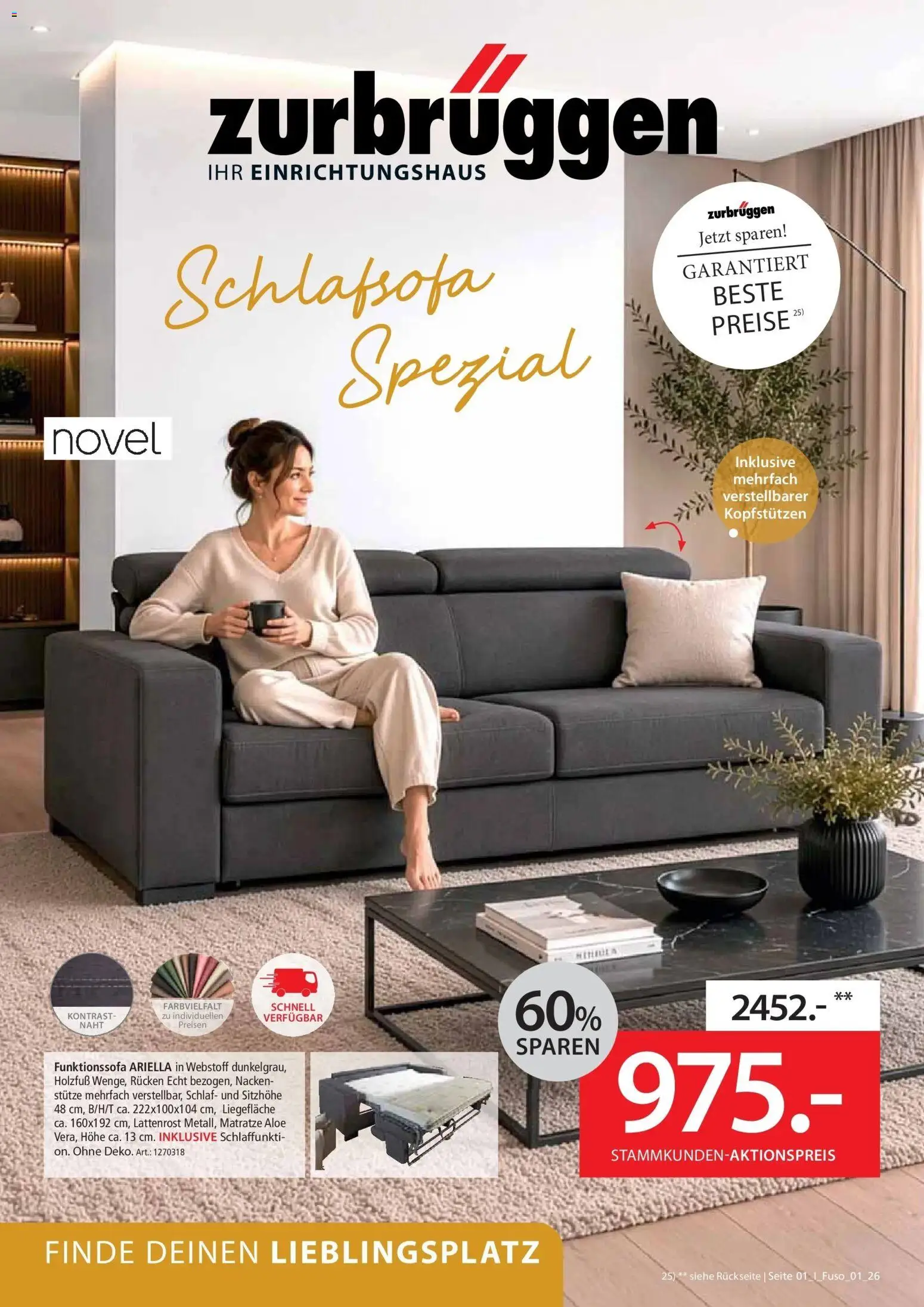 Vorschau von dem Prospekt des Geschäftes Zurbrüggen, gültig ab dem 10.06.2026