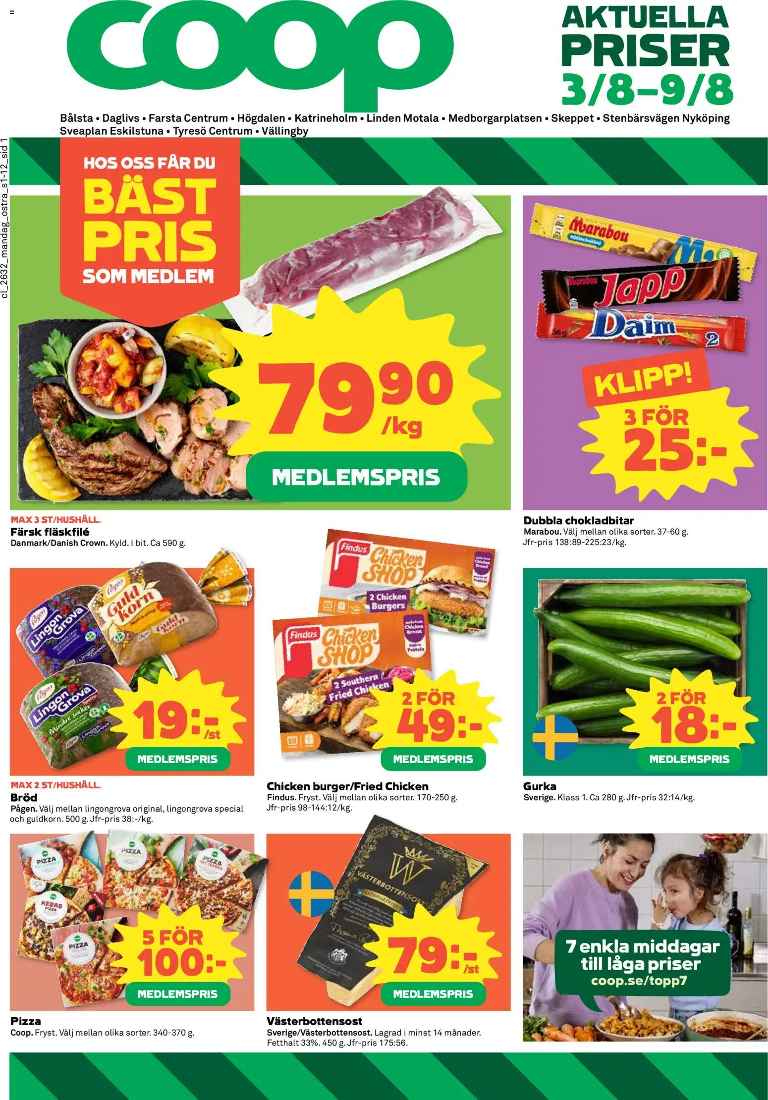 Förhandsgranska reklamblad Coop erbjudanden från butik Coop gäller från 03/08/2026