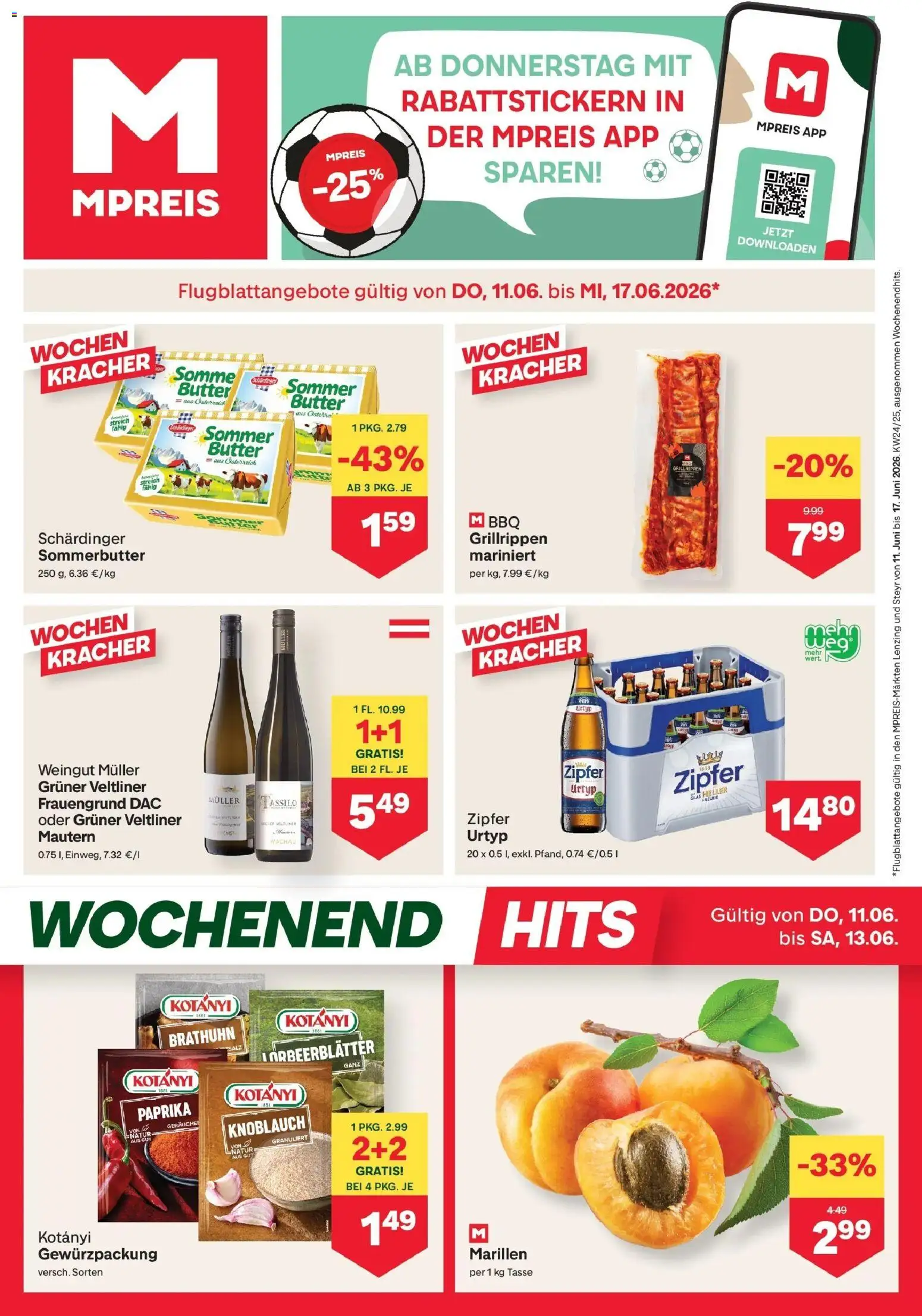 Vorschau der Angebote: MPREIS MPREIS Steyr gültig ab 11.06.2026