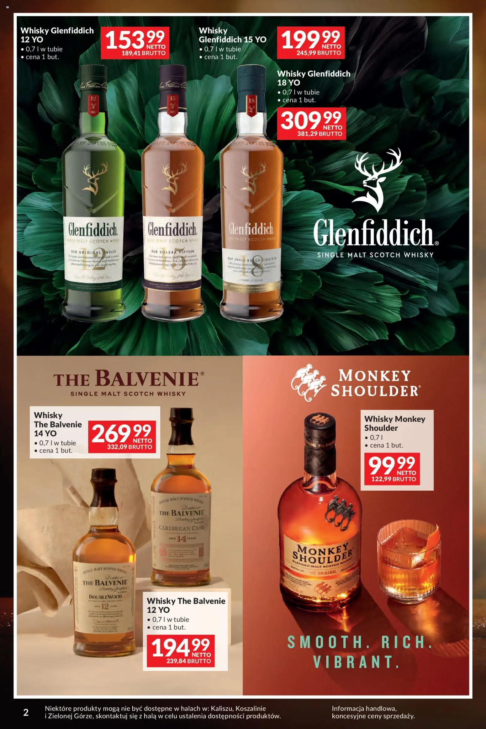 Pogląd gazetki "Makro gazetka - Whisky" ze sklepu Makro ważnej od 29.09.2026 - Whisky, Glenfiddich 12, Monkey shoulder, Whisky Glenfiddich, Scotch whisky