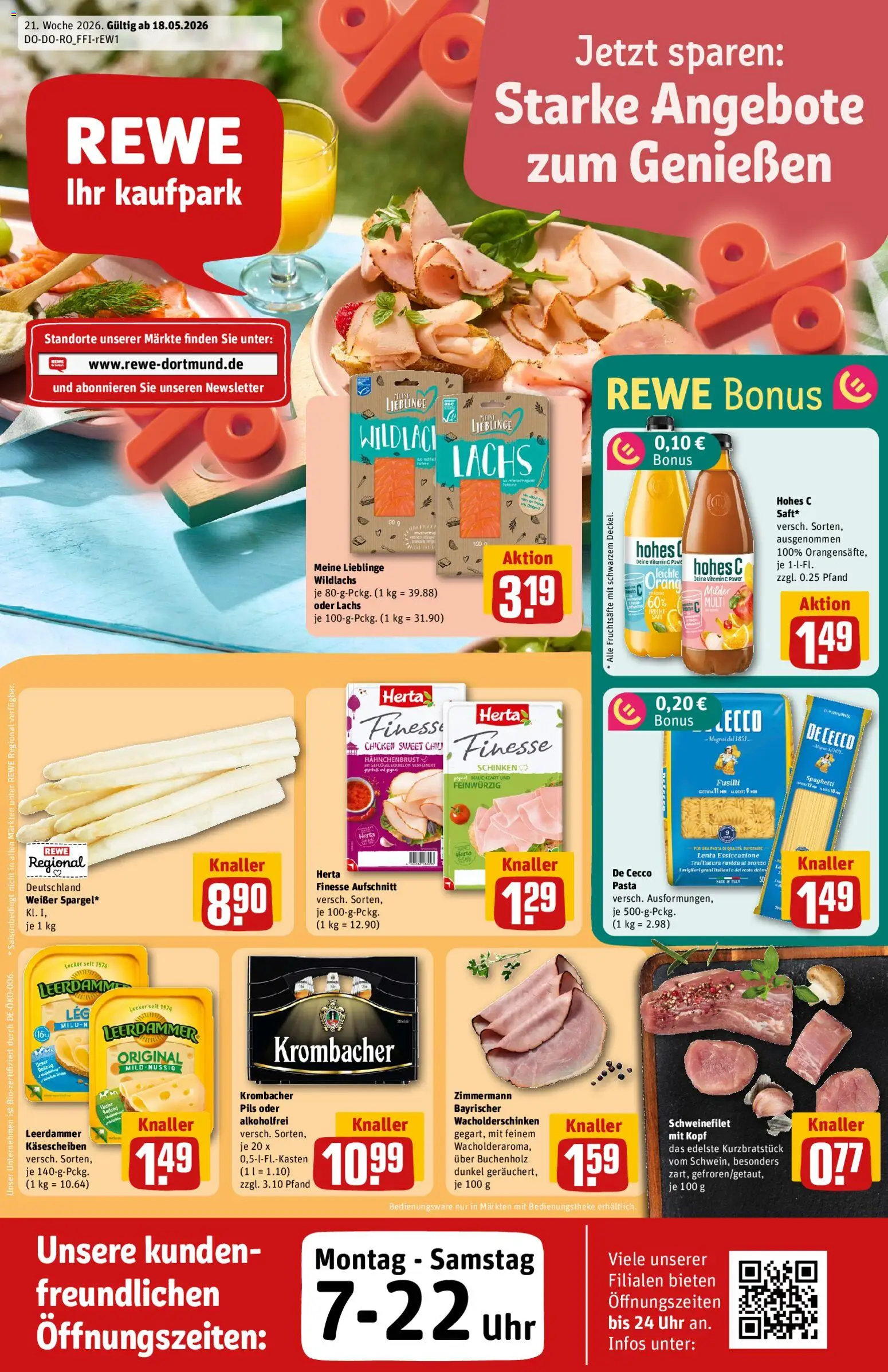 Vorschau von dem Prospekt des Geschäftes Rewe ihr Kaufpark, gültig ab dem 18.05.2026