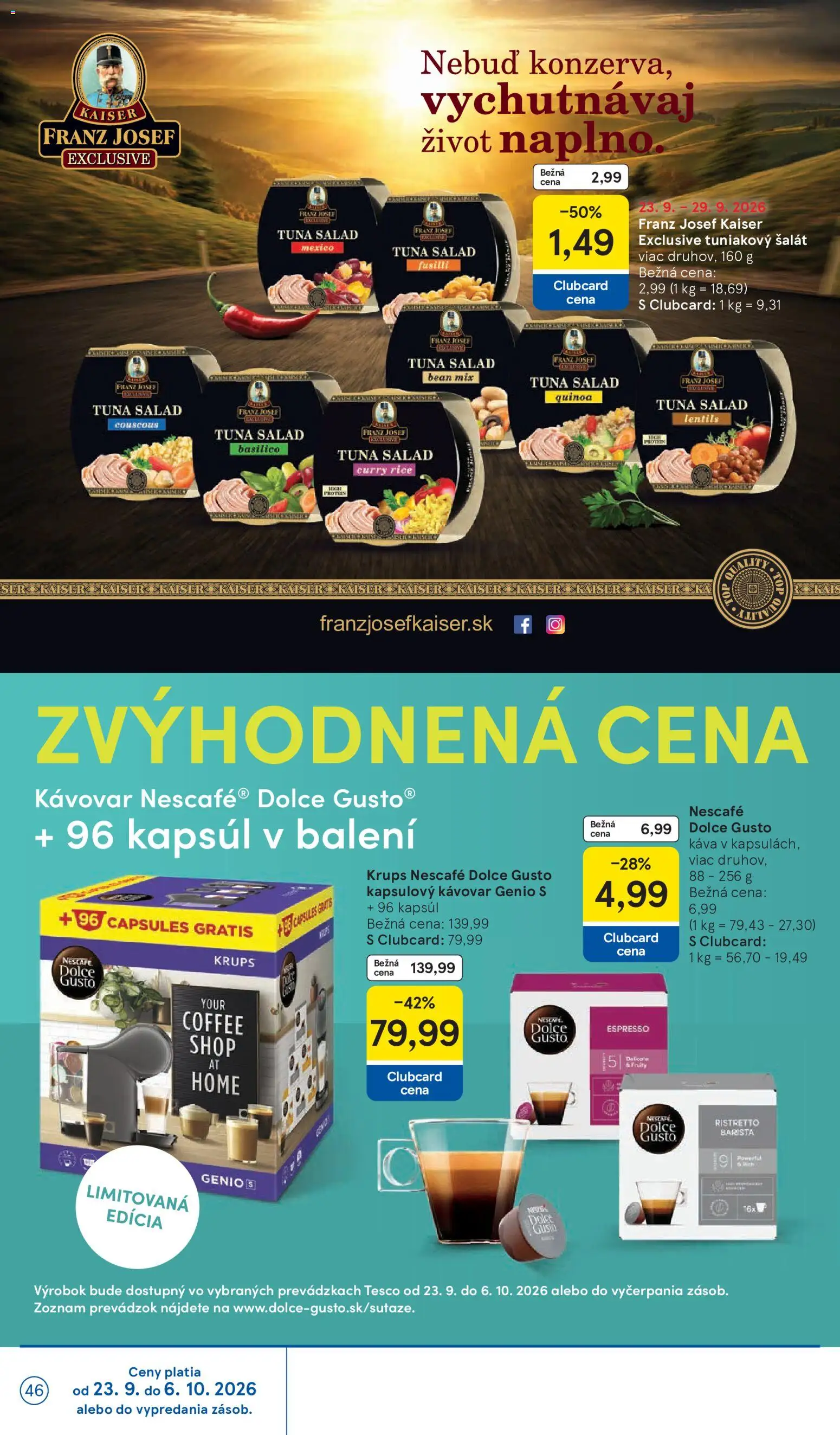 Náhľad Tesco letáku platného od 23.09.2026