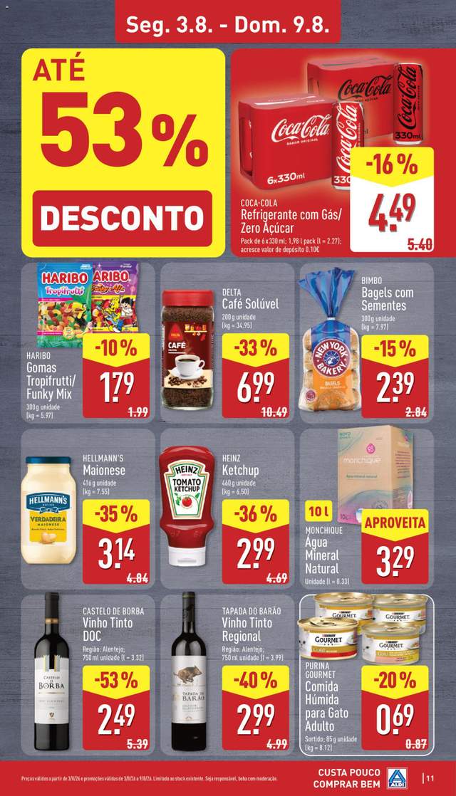 Novo folheto Aldi a partir de 03/08