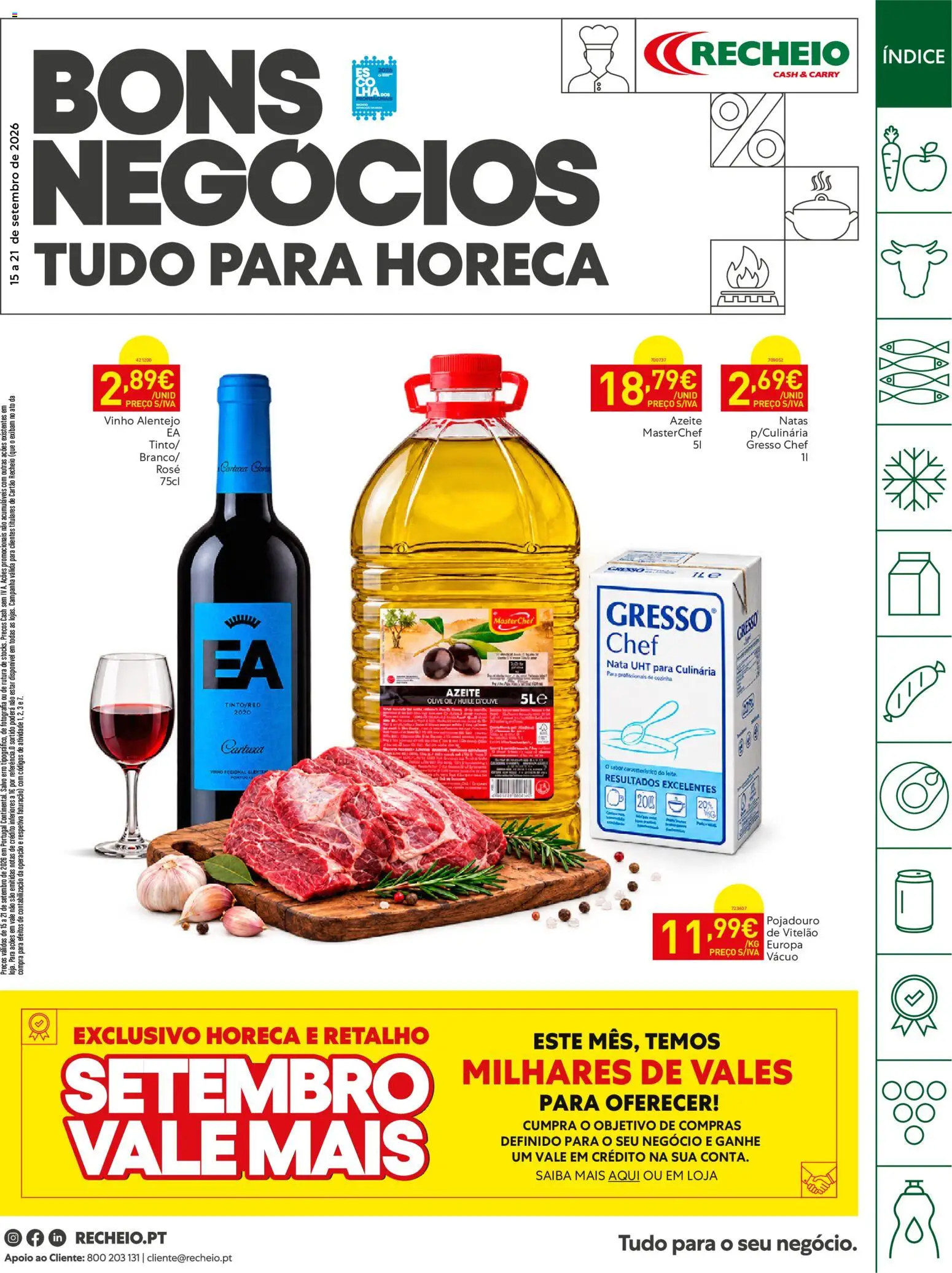 Pré-visualização do folheto da loja Recheio válida a partir de 15/09/2026