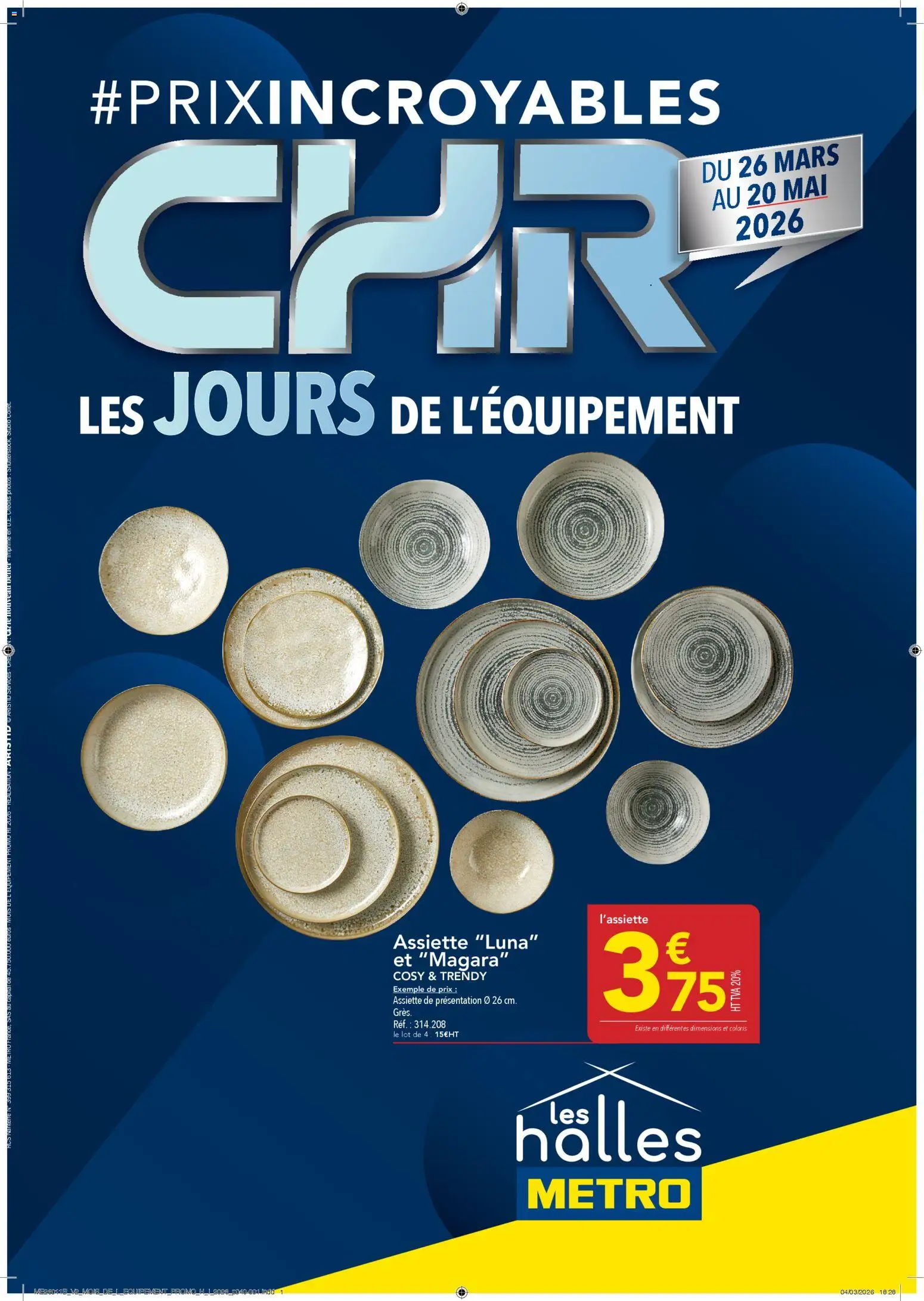 Prévisualisation de METRO Prix Incroyables CHR du magasin METRO formulaire valide 26/03/2026 - Assiette