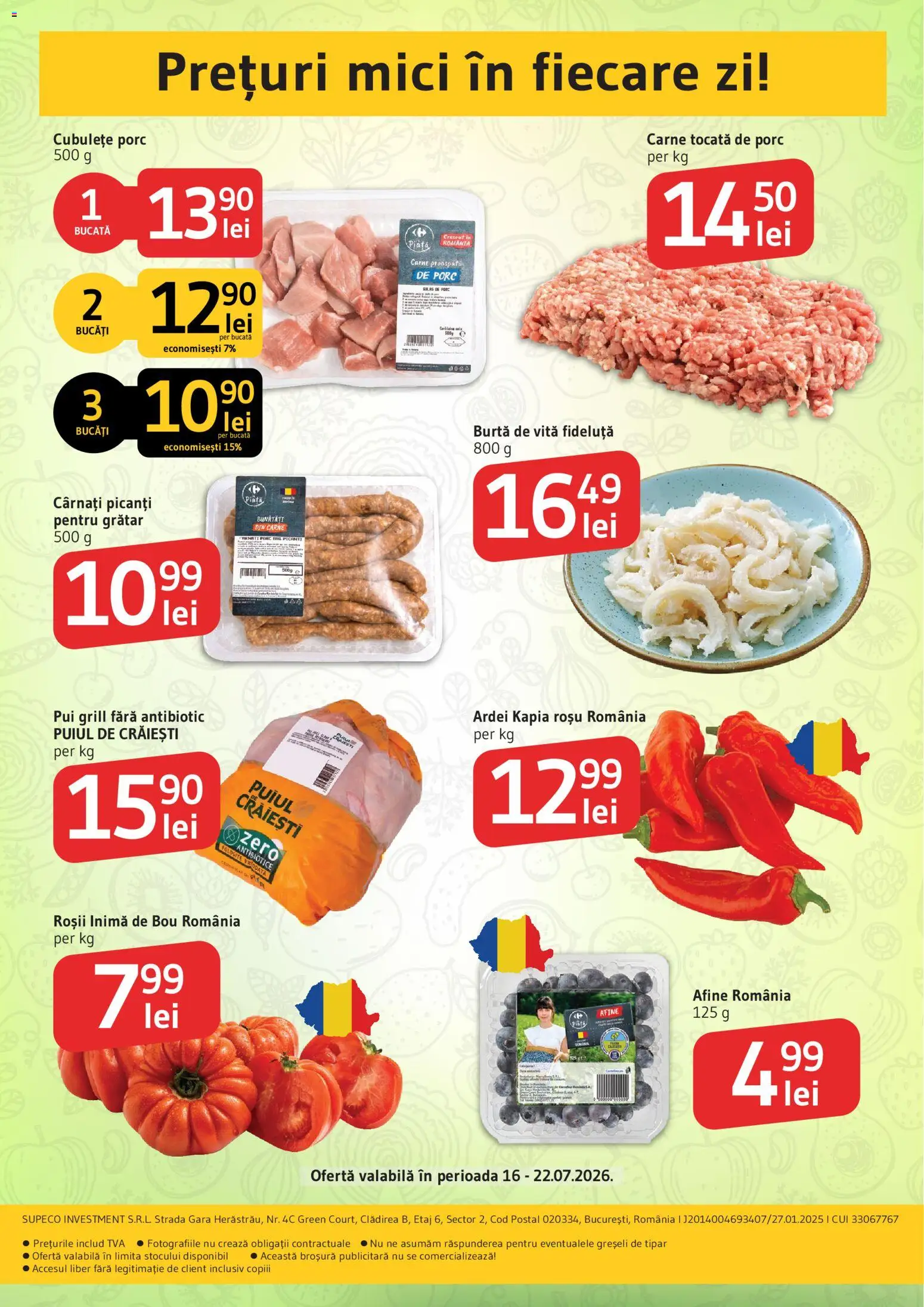 Previzualizarea de cataloage: Supeco Supeco Catalog Legume Fructe valabil de la 16.07.2026
