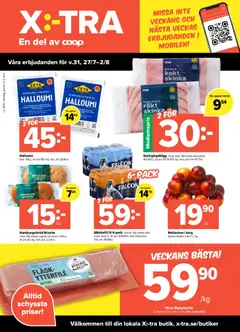 Förhandsgranska reklamblad Coop X:-TRA erbjudanden från butik Coop X:-TRA gäller från 27/07/2026