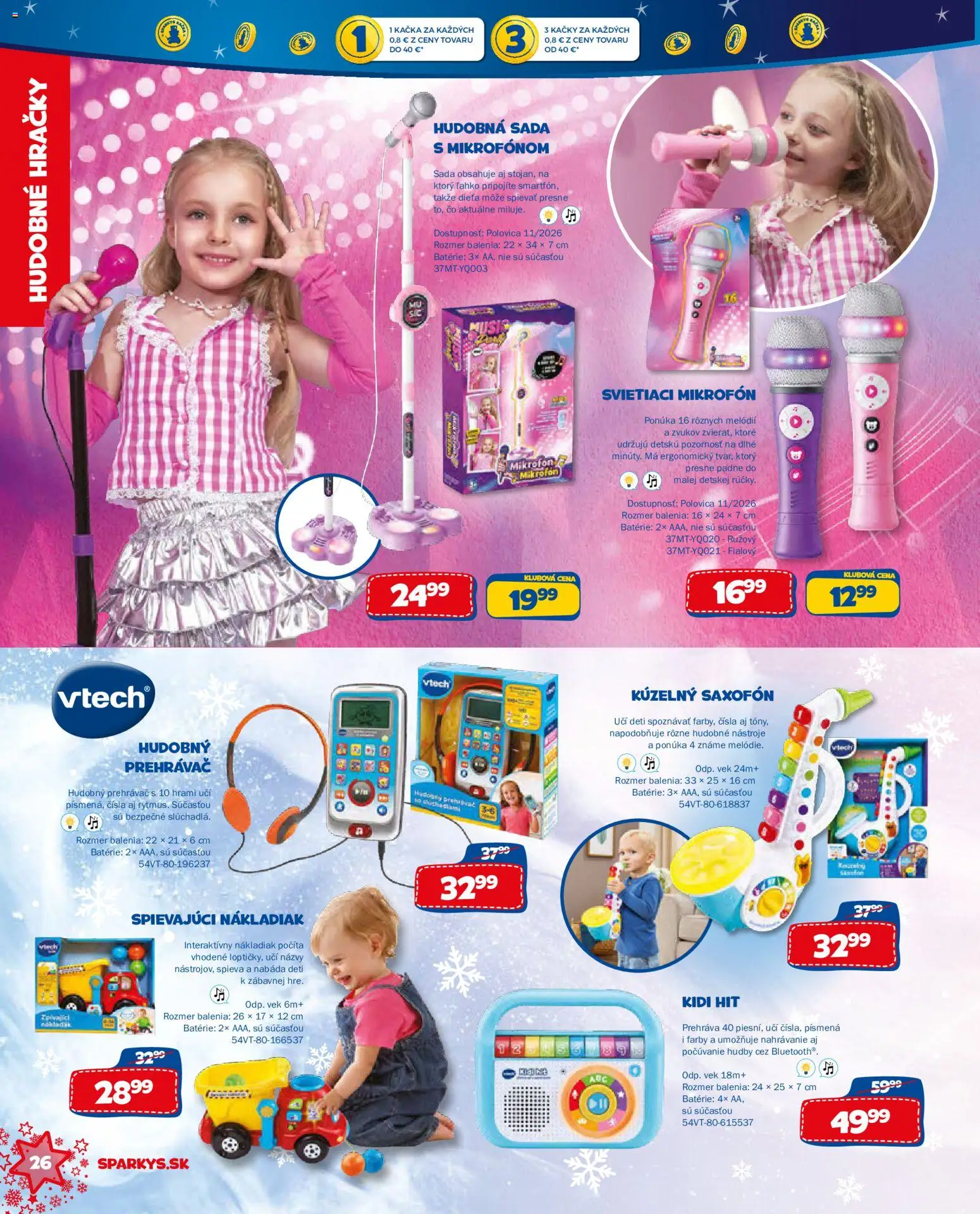 Náhľad ALLTOYS letáku platného od 06.10.2026 - Hračky, Mikrofón, Kačka, Batérie, Prehrávač