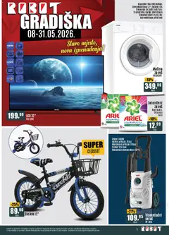 Pregled letka Robot Gradiška trgovine Robot vrijedi od 08.05.2026