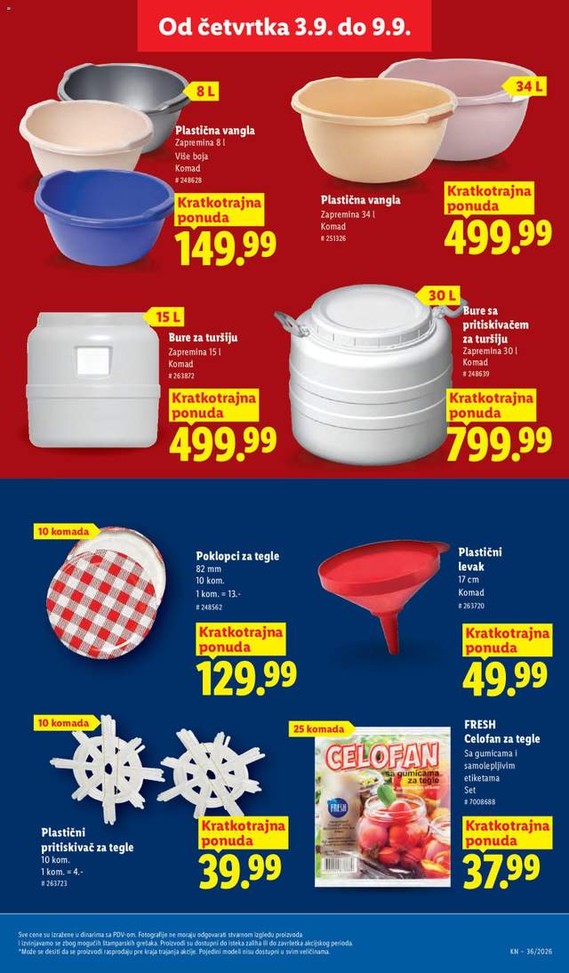 Novi Lidl katalog od 03.09.