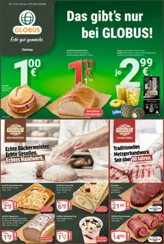 Vorschau von dem Prospekt des Geschäftes Globus, gültig ab dem 14.09.2026