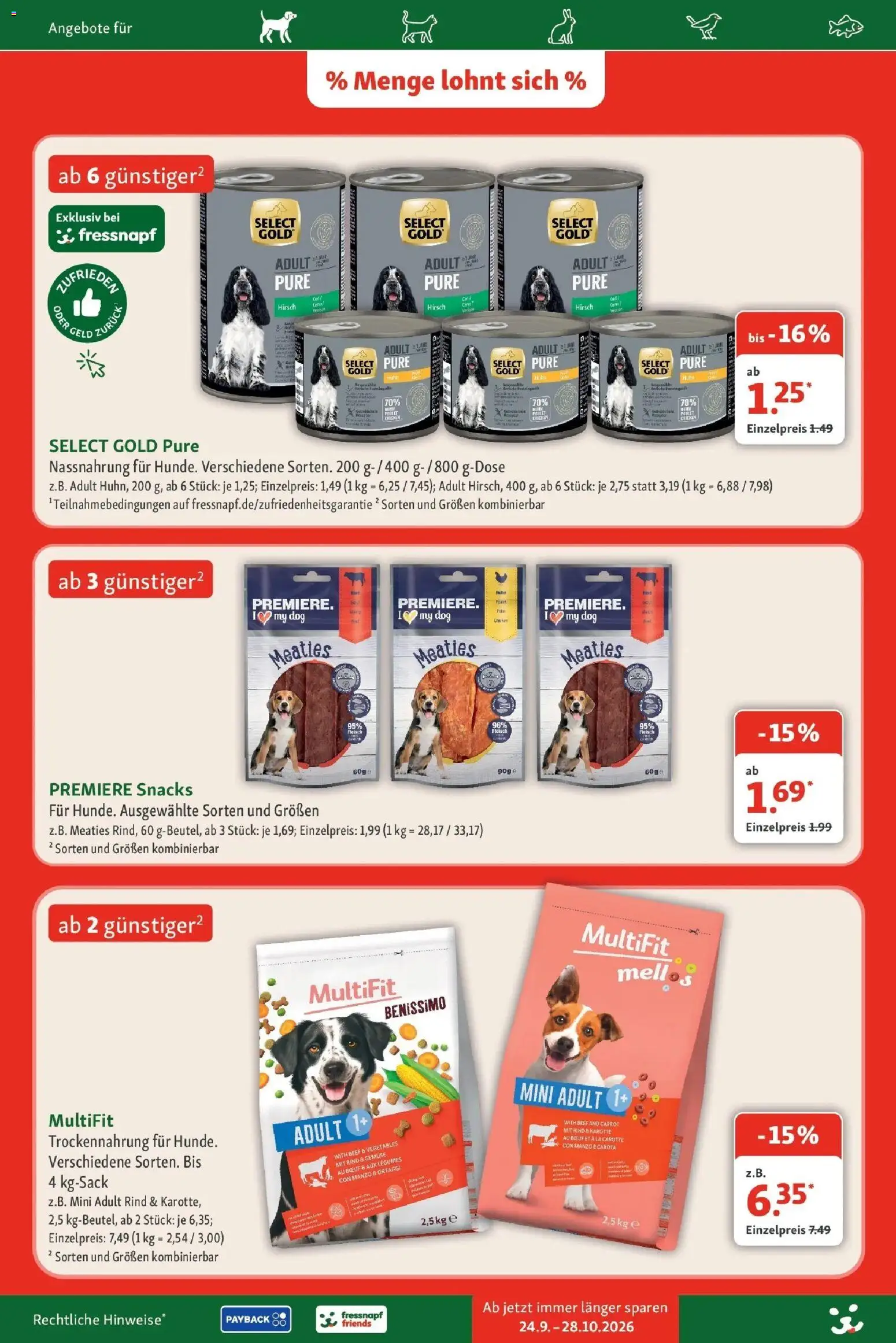 Vorschau von dem Prospekt des Geschäftes Fressnapf, gültig ab dem 24.09.2026