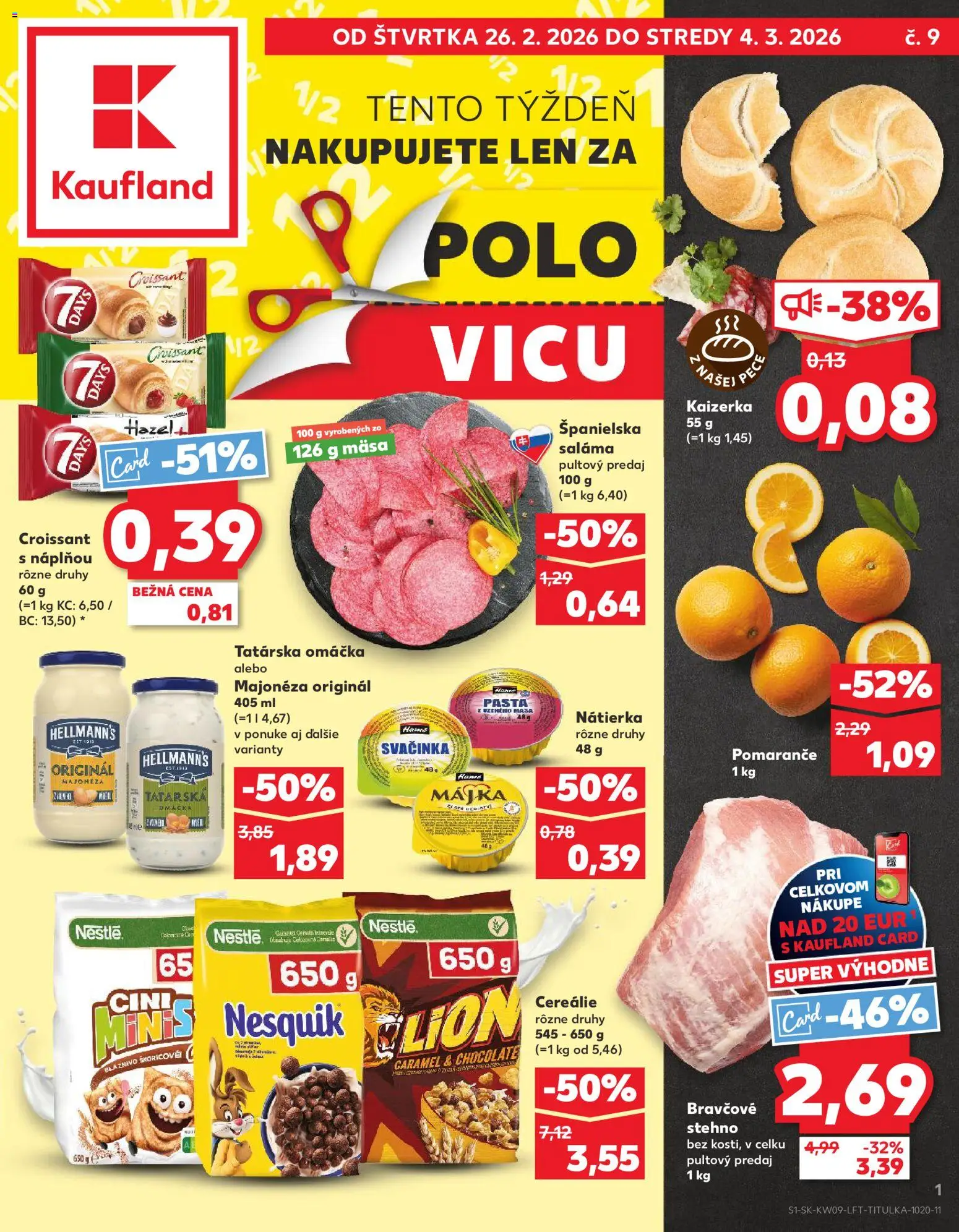 Náhľad Kaufland letáku platného od 26.02.2026