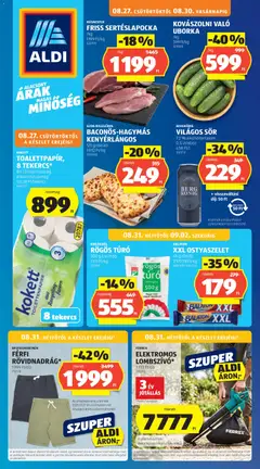 Aldi - Aldi akciós újság megtekintése, amely érvényes 2026.08.27.-től