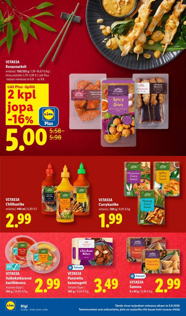 Uusi Lidl tarjouslehti alkaen 06/08